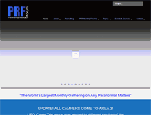 Tablet Screenshot of paranormalresearchforum.net